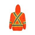 100% Polyester Reflective Safety Hooded Sweatshirt